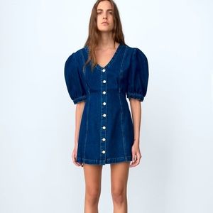 Denim mini dress